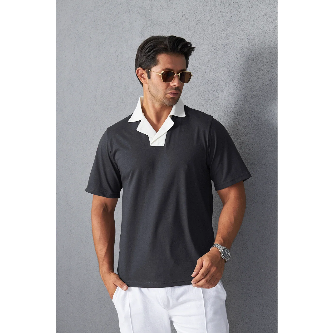 PACK OF 2 CONTRAST SHIRTS