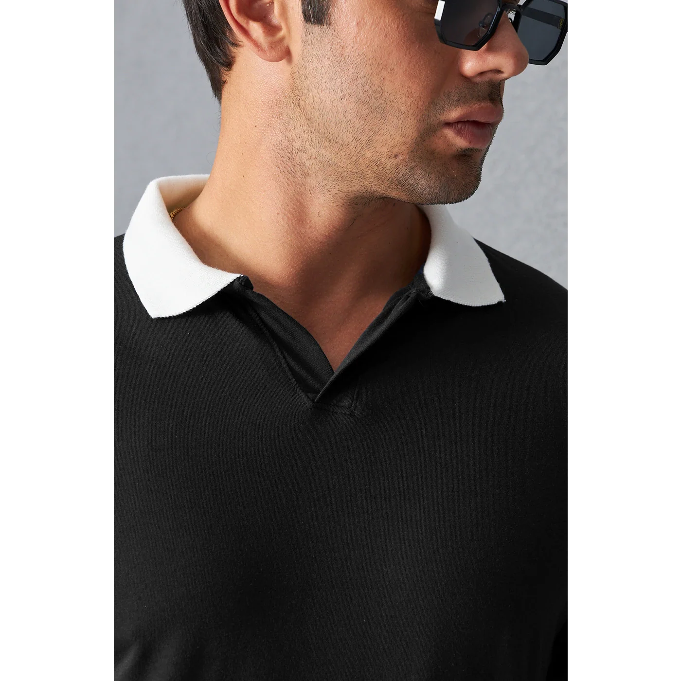 CONTRAST  COLLAR SPECIAL T SHIRTS