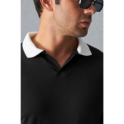 CONTRAST  COLLAR SPECIAL T SHIRTS